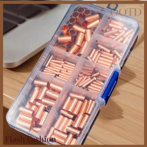 [Falsh F] 125 250 414 578pcs không cách điện điện Butt thiết bị đầu cuối loại Kit Dây ferrules thiết lập 7 Kích thước đồng uốn kết nối