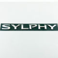 Letter emblem for New SYLPHY NISSAN BLUEBIRD SYLPHY Rear logo Car back sticker Trunk badge English model sign Car Decoration silver. 