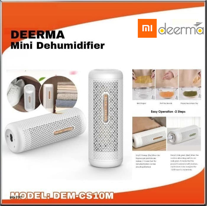 Deerma DEM-CS10M Mini Dehumidifier For Home Wardrobe Air Dryer Clothes Dry Heat Dehydrator Moisture Absorber