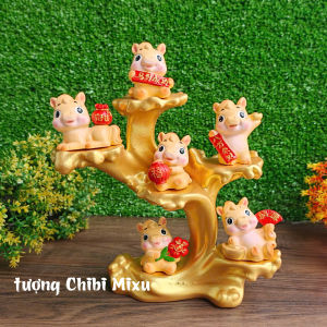 Bộ 06 chú Ngựa 6cm cho năm mới may mắn và tài lộc