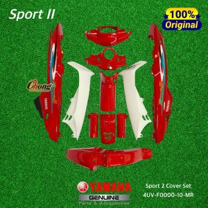 Yamaha Y100 Sport 2/Sport II Body Cover Set (Mature Red) 4UV-F0000-10-MR Original HLY.
