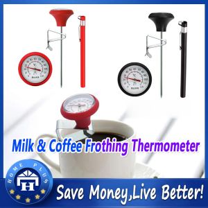 【Local delivery】 Kettle Thermometer Side Clip Stainless Steel Homebrew Beer Probe Thermometer - 0-220 F Dial Face New Clamp-Milk-Thermometer