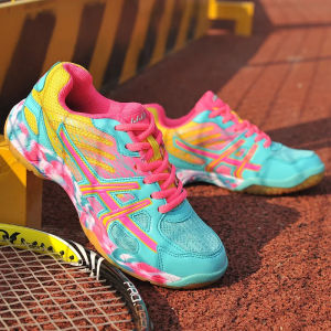 2026 New Women Sneakers Men Badminton Shoes Light Black Breathable Female Outdoor Sports Training Women Athletics Sports Green