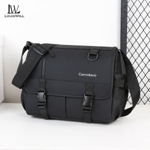 LouisWill Men’s Shoulder Bag Cross Body Bag Casual Lightweight Messenger Bag Large Capacity Waterproof Leisure Street Bag Travel Bag Outdoor Riding Bag For Men