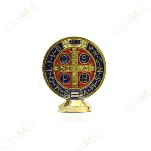 St. Benedict with Stand 55mm*45mm for Car Decoration Accessories Small Gift