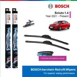 BỘ GẠT MƯA BOSCH AEROTWIN 26" & 14": KIA SOLUTO ĐỜI XE 2021 ĐẾN NAY