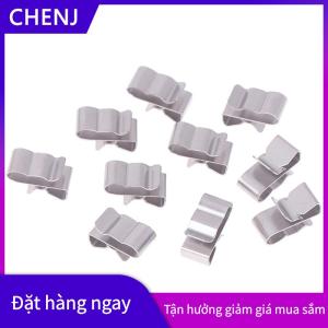 CHENJ 10 cái 304 thép không gỉ năng lượng mặt trời PV Cáp clip kẹp cho PV cáp năng lượng mặt trời dây cài đặt trong hệ thống quang điện