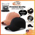 Baseball Premium Canvas Hard Brim Adjustable For Cotton Woman Plain Casual Black Cap Topi Lelaki Hat for Men. 