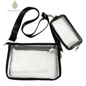Womens PVC Clear Shopper Bag with Adjustable Shoulder Strap Suitable for Casual and Party Wear