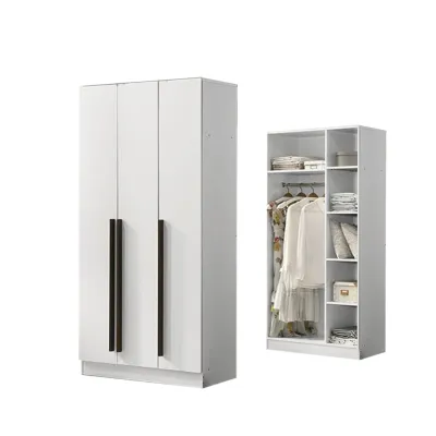 Living Mall Wrilie Scratch Resistant Wardrobe 2/3 Doors With Drawers in 11 Models