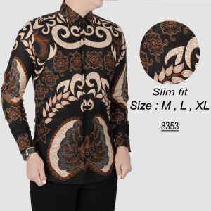 Batik Pria Modern Kemeja Pria Slim fit WW34