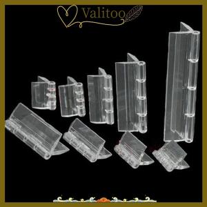 [Valitoo] 10PCS Durable Clear Acrylic Folding Hinges Transparent Plexiglass Hinge 5 Sizes