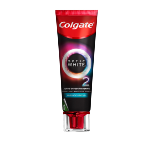 คอลเกต ยาสีฟัน อ๊อพติค ไวท์ โอทู 85 กรัม (อะโรมาติค เมนทอล / พีช ออสแมนตัส) มิติใหม่ของยาสีฟันสูตรฟันขาว Colgate Optic White O2 85g. (Aromantic / Peach Osmanthus)