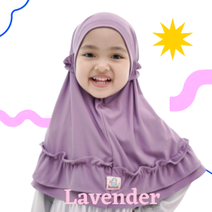 Jilbab anak bergo Alifa kerudung anak tali karet kriwil hasanah