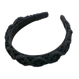 Bohemian bờm tóc bện Bohemian Turban rộng hairbands cho phụ nữ chống trượt bờm tóc dệt thủ bông bện mũ nón