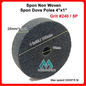 Spon Non Woven / Spon Dove 4 inchi x 1 inchi / 4"x1" amplas stainless steel