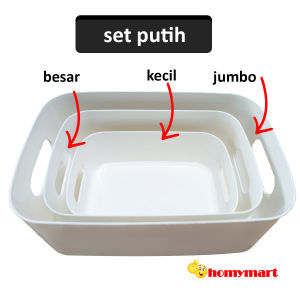 3pcs (1 set) kotak penyimpanan serbaguna storage box organizer keranjang KPSG