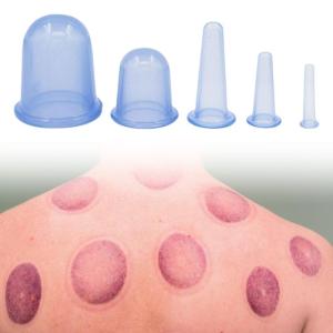 Face and Body Silicone Cupping Set 7 Pieces for Skin Rejuvenation and Cellulite Smoothing Vacuum Cupping Therapy