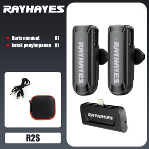RAYHAYES Mikrofon Lavalier Nirkabel Mini Portabel Mic Microphone Perekaman Audio Video TYPE-C JACK