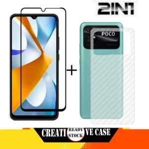 PROMO PAKET 2 INC 1 Tempered Glass XIAOMI REDMI NOTE 12 4G / REDMI NOTE 12 PRO 4G / REDMI NOTE 12 PRO 5G / POCO F5 / POCO X5 5G / POCO C40 / POCO M5S 2022 Premium Screen Guard Anti Gores Kaca Full Cover