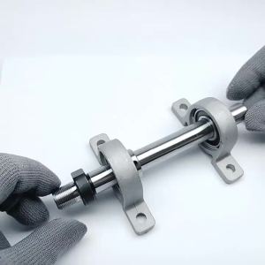 mv1 Hollow M14x1mm M14 Thread Spindle Shaft 2 Bearing DIY Wood Lathe Cutter Headstock FitChuck K01-50 K02-50 K01-65 K02-65 4T6N9
