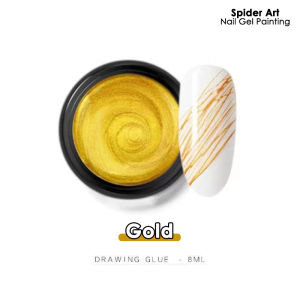Spider Gel Painting Nail Art Design Drawing Line Hiasan Jaring Laba Laba Desain Kuku Kutek - KU052
