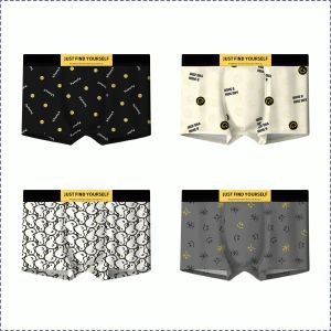 กางเกงขาสั้น ระบายอากาศได้ ชุดชั้นในผู้ชาย ต้านเชื้อแบคทีเรีย พิมพ์แฟชั่น สะดวกสบาย สวมใส่ทุกวัน