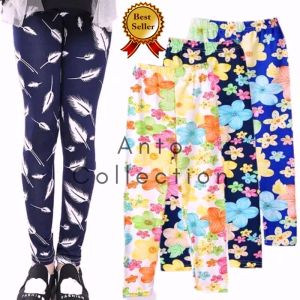 Celana Leging Anak Perempuan Usia 6 bulan-12 Tahun Bahan Spandek (Licin) - Legging anak polos