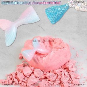 [COD] xiangshun Mini Gemstone Dig Kit Shell Mermaid Tail Archaeology Excavation Toys Gem Digging Kit Geology Kid Science Educational Toy