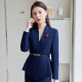 RYRYSTYLE Front Desk Work Attire Female Receptionist Dental Hotel Professional Suit Spring and Autumn Beauty Salon Jewelry Store High-end. 
