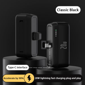 5000mah Mini Power Bank 20W PD Fast Charging Powerbank With Stand Portable Charger Battery Pack Compatible For iPhone 15 /14 /13 12 Series Samsung Android
