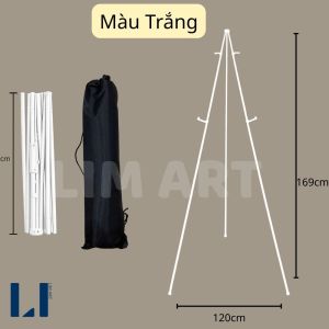 Giá Vẽ Tranh 3 Chân Bằng Sắt Gấp Gọn Tặng Kèm Túi Đựng – Giá Vẽ Trưng Bày Tranh Ảnh Bảng Menu..LIM ART