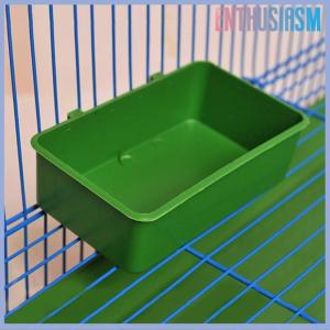 【Enthusiasm】🌟🌟【Hot Sale】🎈 Multifunction Creative Green Food Tray Parrot Bathtub Animal Cage Shower Box