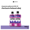 Listerine ลิสเตอรีน น้ำยาบ้วนปาก โทเทิล แคร์ 750มล. แพ็คคู่ Listerine mouth wash Total Care 750ml. x 2. 