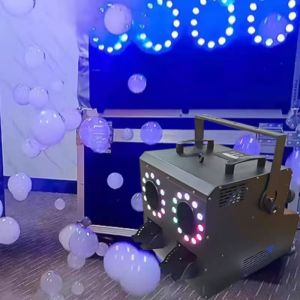 New 1500W RGBW LED DMX 512 Bubble Fog Machine for Stage DJ Wedding Party Show