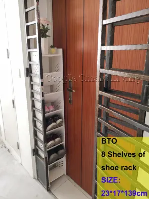 Shoe rack Shoe cabinet DIY shoe rack Furniture White shoes rack BTO shoe rack