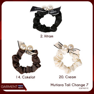 Cepol Rambut Scruncie Hijab Ikat Kunciran Aksesories Wanita Motif Pita Cute Hair Band Korean Style