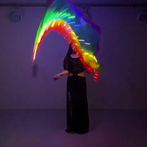 Belly Dance LED Veils LED Dance Silk Veil Belly Dancing Light Up Veil Props Belly Dance Accessories for Woman Girls