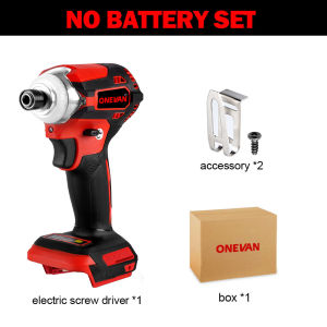 ONEVAN 588NM Brushless Electric Screwdriver 5 Speed Cordless Drill Driver Impact Wrench With 3 LED Light For Makita Battery
