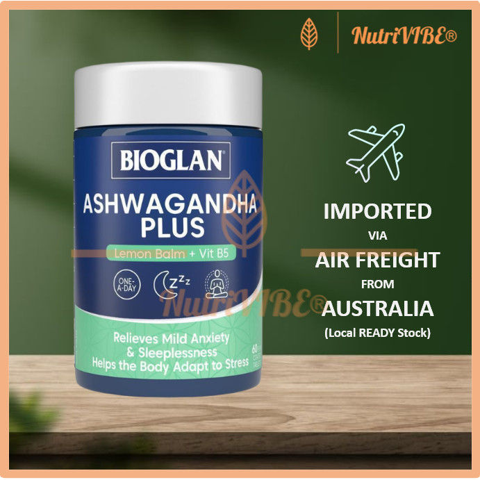 [Ready SG Stock] Bioglan Ashwagandha Plus 60 Tablets