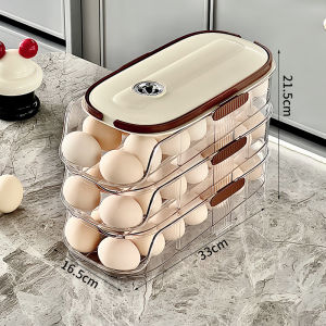 Egg Storage Box Side Door Storage and Arrangement Refrigerator Special Food Grade Rolling Pack Roll-off Egg Artifact Preservation Rack