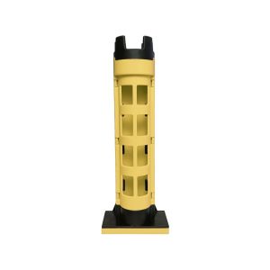LOVWK Plastic Fishing Box Rod Stand Portable Durable Fishing Box Barrel Holder Pole Storage Removable Rod Holder Fishing Accessories