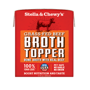 Stella & Chewys Grass-Fed Beef Broth Topper Wet Dog Food [Weight : 11  fl  oz]