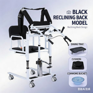 【SG Stock】Hydraulic Lift Assist Transfer Chair for Elderly Patient Commode Chair