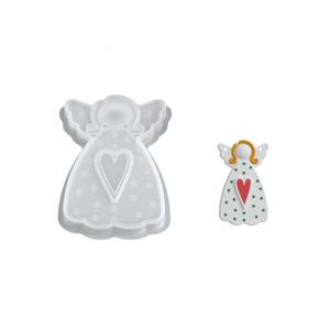 Silicon tái sử dụng trang trí khuôn cho mặt dây chuyền thiên thần crafting với nhựa và trang trí embellishments