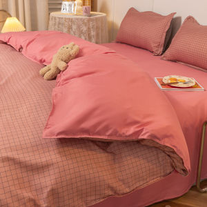 【Super low price】Strawberry Bedding Set Double Sheet Soft 3/4pcs Bed Sheet Set Duvet Cover Queen King Size Comforter Sets For Home For Child