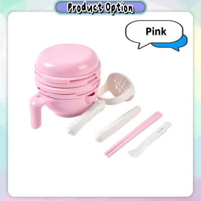 [Little B House] Infant Food Grinder Masher Grinding Bowl Tool Kit Baby Food Making Set 辅食研磨碗 Pembuat Makanan Bayi - TW22