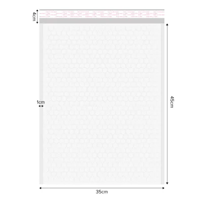 (JIJI.SG x ONES) White Bubble Polymailer - Bubble Mailer Bag / Bubble Envelope