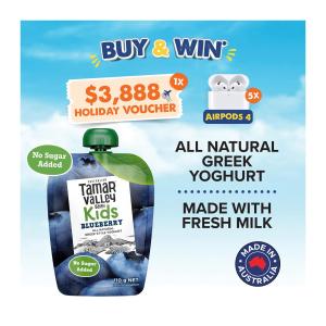 Tamar Valley Greek Style Blueberry Yoghurt Pouch