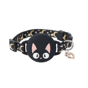 JUNOTERNEY Multicolor Luminous Location Collar Two Size Cartoon Pattern Pet Collar Funny Locator Protector Dog Collar For AirTag